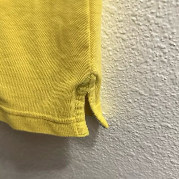 Tommy Hilfiger Men’s Polo Shirt Yellow Small Performance Uv Protection - Picture 5 of 6